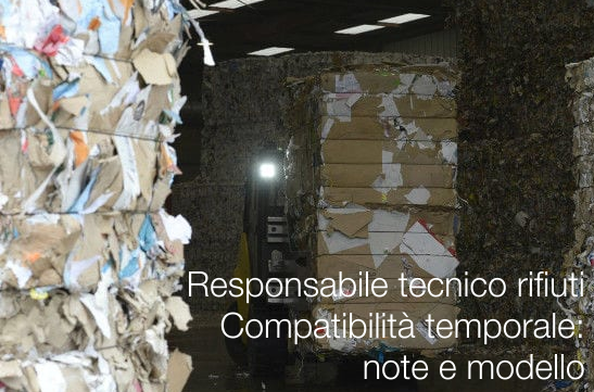 Responsabile tecnico rifiuti compatibilita  temporale