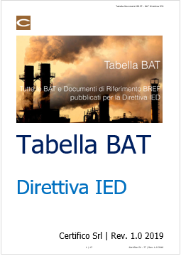 Tabella BAT Rev  1 0 2019