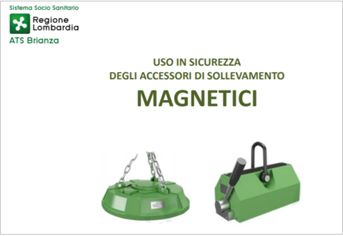 Uso in sicurezza degli accessori di sollevamento magnetici