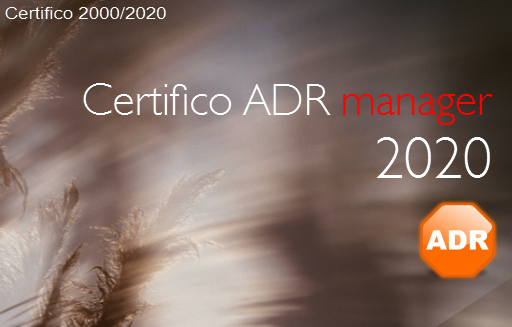 Certifico ADR manager 2020