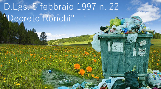 D Lgs  5 febbraio 1997 n  22  Decreto Ronchi 