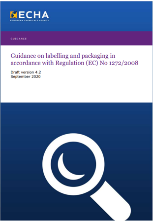 Draft guidance labelling CLP ECHA 4 2 2020