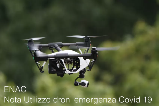 ENAC Nota Utilizzo droni emergenza Covid 19