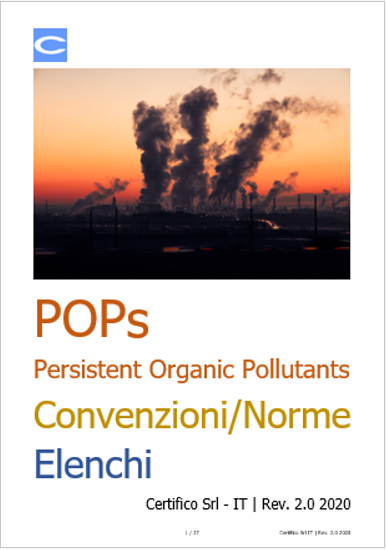 POS   Persistent Organic Pollutants   Convenzioni  Norme ed Elenchi