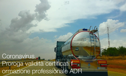 Proroga  certificati formazione professionale ADR