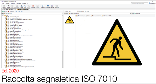 Raccolta segnaletica ISO 7010 Ed  2020