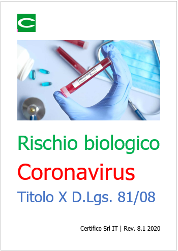 Rischio biologico Coronavirus Rev  8 1 2020