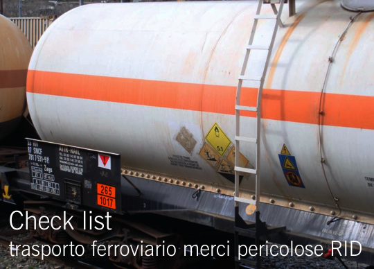 Check list trasporto ferroviario merci pericolose RID