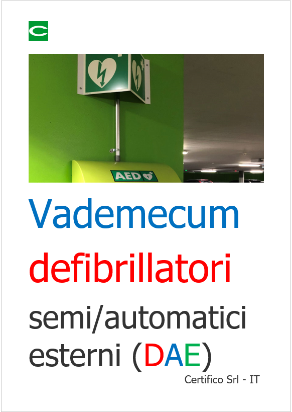 Cover Vademecum defibrillatori automatici esterni DAE