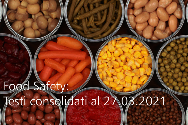 Food Safety   Testi consolidati ufficiali aggiornati al 27 03 2021