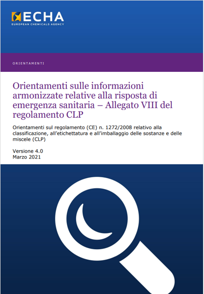 Orientamenti informazioni armonizzate   Allegato VIII CLP 4 0 2021