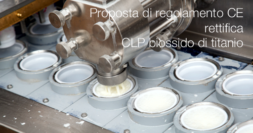 Proposta di regolamento CE rettifica CLP biossido di titanio
