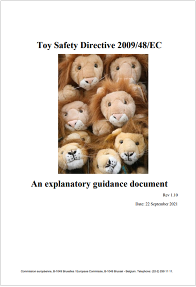Toy safety directive 2009 48 EC 1 1 2021