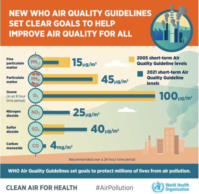 WHO global air quality guidelines   2021  Figura 1