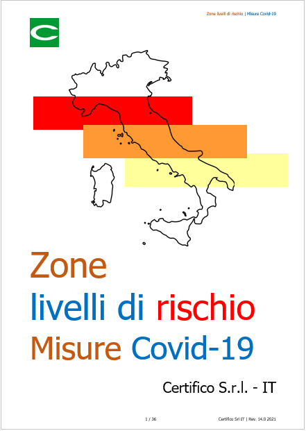 Zone livelli di rischio 14 2021