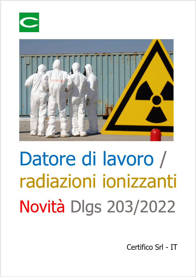 Datore di lavoro   radiazioni ionizzanti   Novit  Dlgs 203 2022