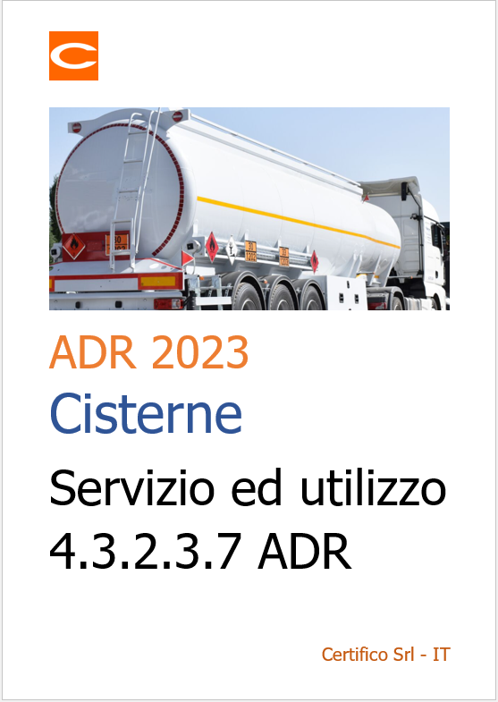 ADR 2023   Cisterne Servizio ed utilizzo 4 3 2 3 7 ADR