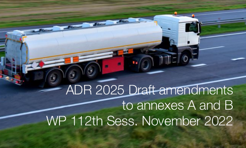ADR 2025 Draft amendments to annexes A and B WP112