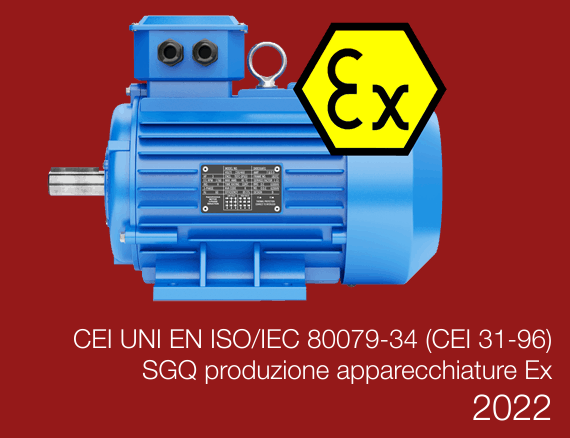 CEI UNI EN ISO IEC 80079 34  CEI 31 96    SGQ produzione di apparecchiature Ex 2022