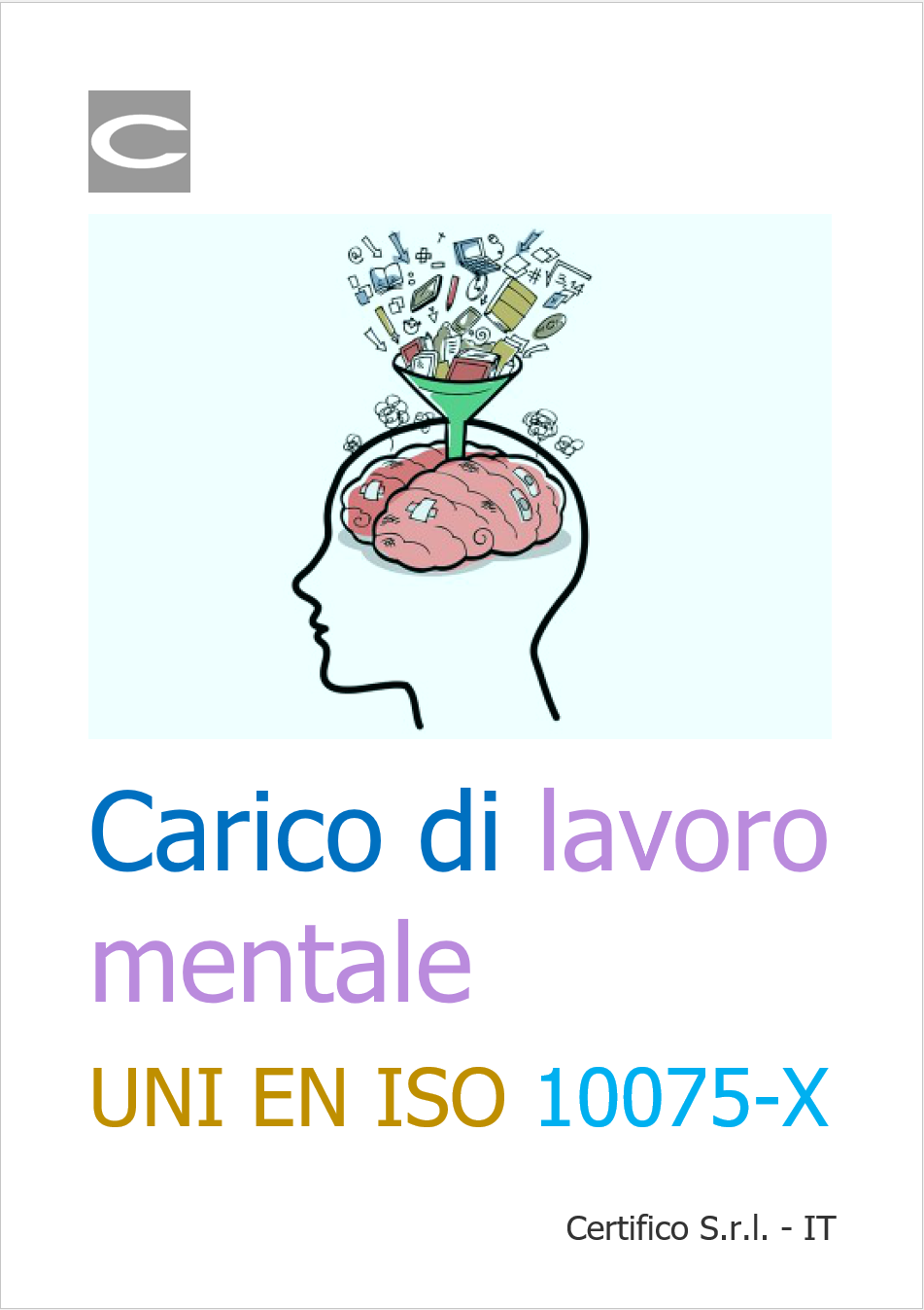 Cover   Carico di lavoro mentale   UNI EN ISO 10075 X