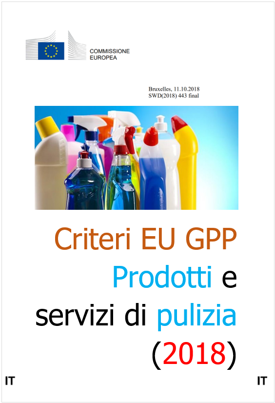 Criteri EU GPP   Prodotti pulizia 2018