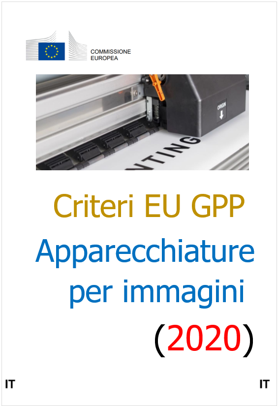 Criteri EU GPP Apparecchiature per immagini 2020