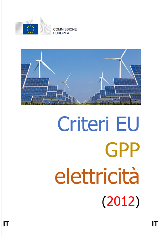 Criteri EU GPP elettricit 