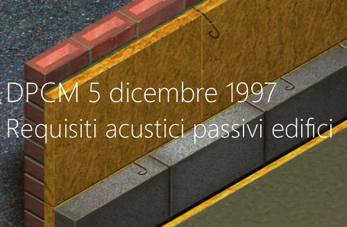 DPCM 5 dicembre 1997 Determinazione requisiti acustici passivi edifici