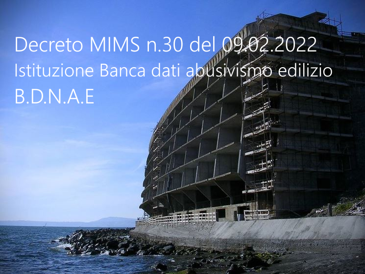 Decreto MIMS n  30 del 09 02 2022