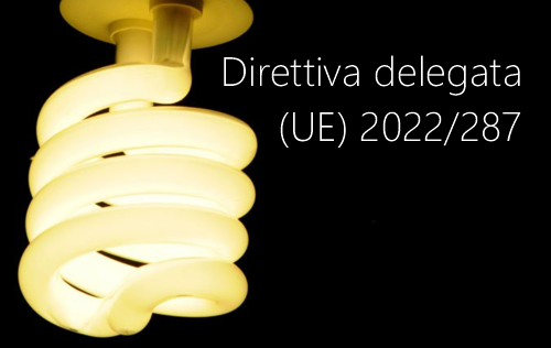 Direttiva delegata UE 2022 287