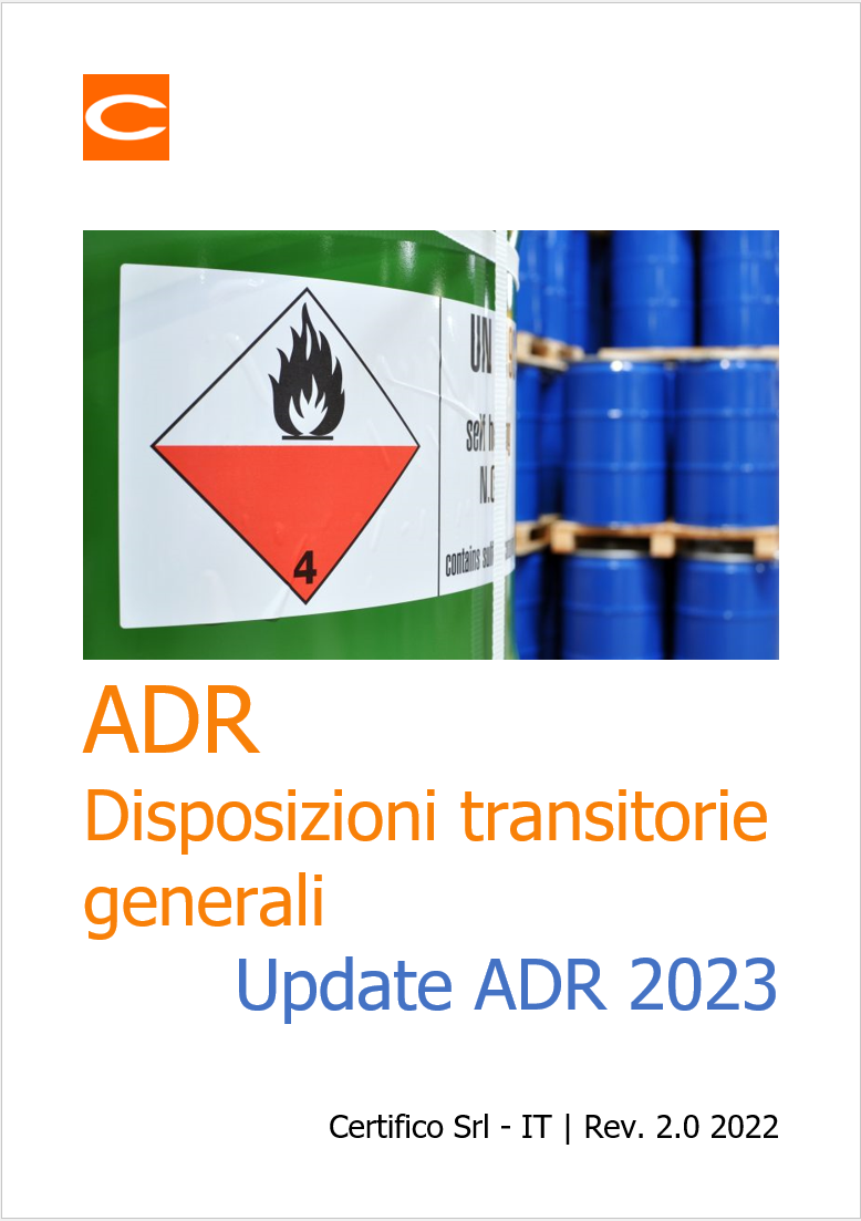 Disposizioni transitorie generali ADR 2023