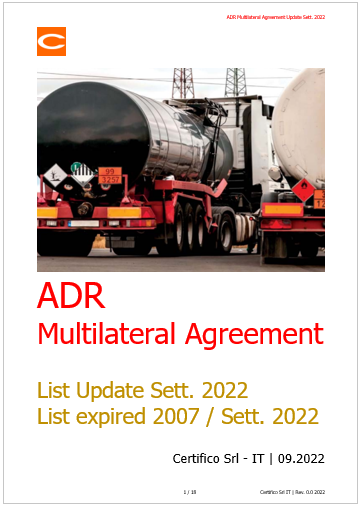 List Multilater Agreement ADR Sett  2022