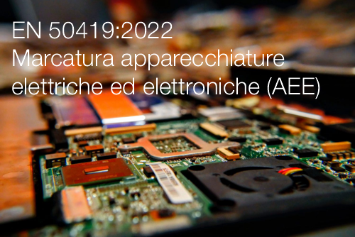 Marcatura delle apparecchiature elettriche ed elettroniche AEE