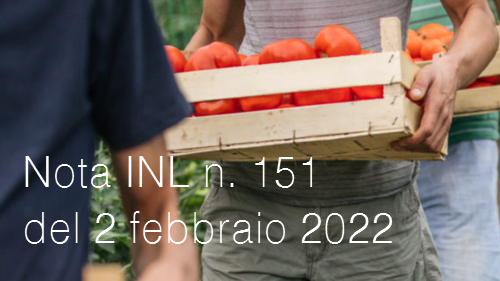 Nota INL n  151 del 2 febbraio 2022
