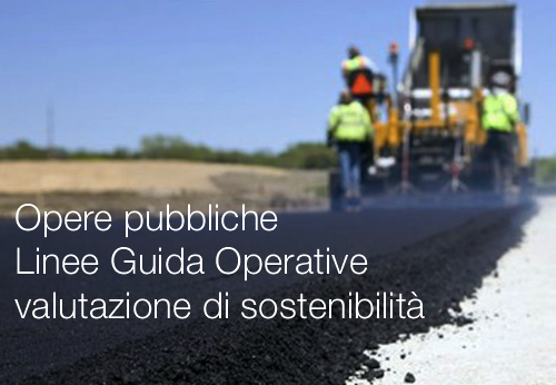 Opere pubbliche Linee Guida Operative valutazione di sostenibilit 