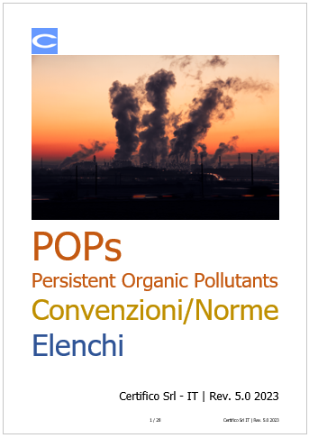 POPs Persistent Organic Pollutants Convenzioni Norme Elenchi 2023