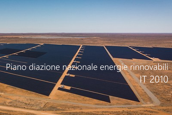 Piano di azione nazionale per le energie rinnovabili dell Italia 2010