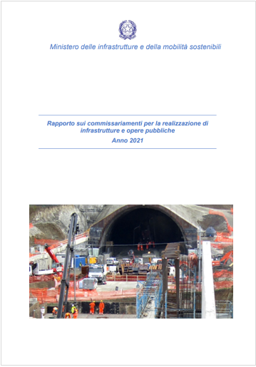 Rapporto annuale stato di avanzamento opere commissariate anno 2021