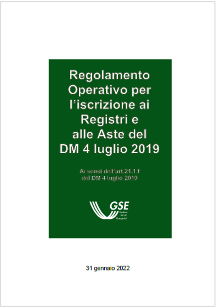 Regolamento Operativo iscrizione Registri e Aste DM 4 07 2019