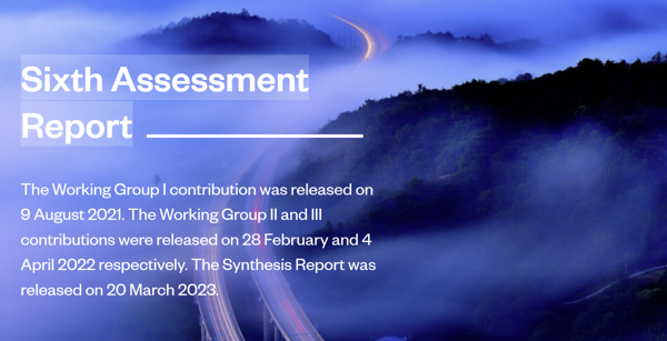 AR6 Sixth Assessment Report