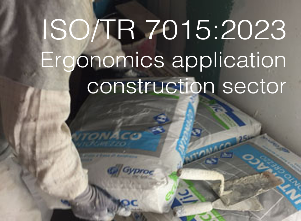 ISO TR 7015 2023   Ergonomics application construction sector