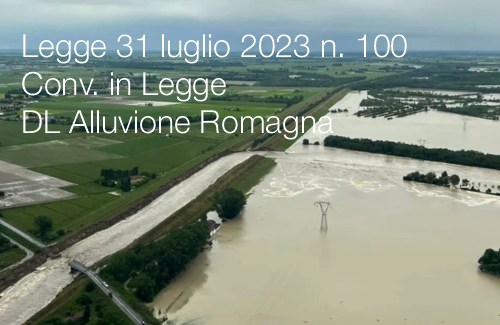 Legge 31 luglio 2023 n  100   Conv  in Legge DL Alluvione Romagna