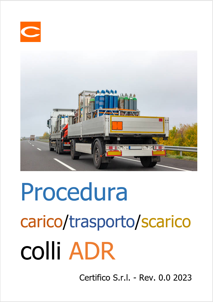 Procedura carico trasporto scarico colli ADR