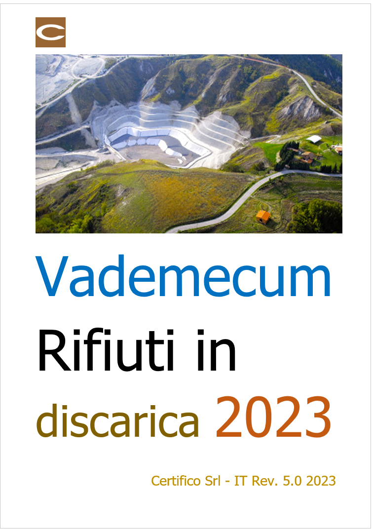 Vademecum rifiuti in discarica Rev  5 0 2023