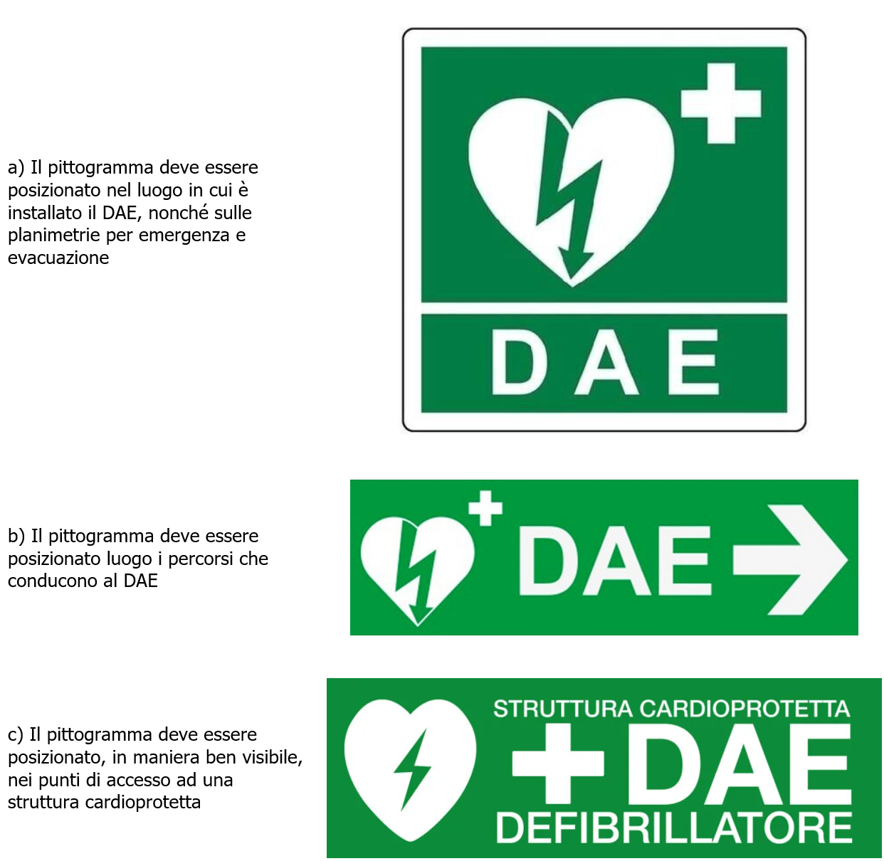 Vademecum utilizzo defibrillatori semi automatici esterni   Immagine segnaletica 1