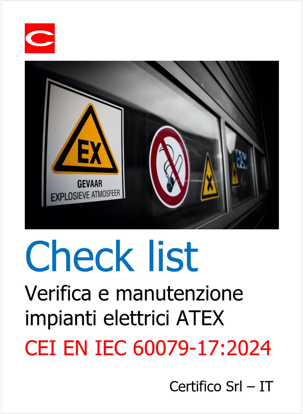 EN IEC 60079 17 Verifica impianti elettrici