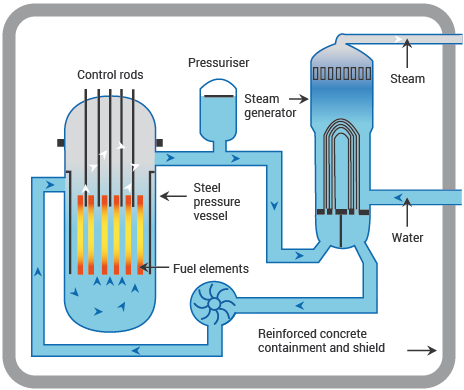 A pressurized water reactor  PWR 