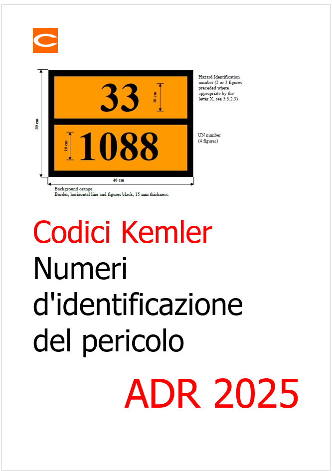 ADR 2025 aggiornamento Kemler