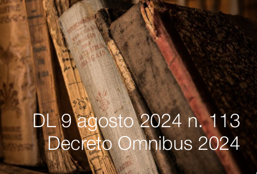 DL 9 agosto 2024 n  113 Decreto Omnibus 2024