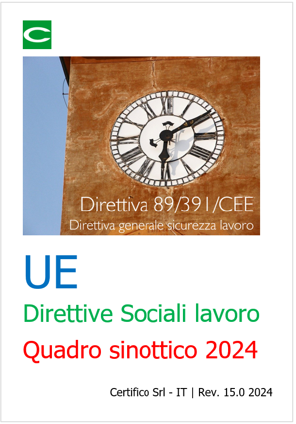 Quadro sinottico Direttive sociali lavoro   Febbraio 2024